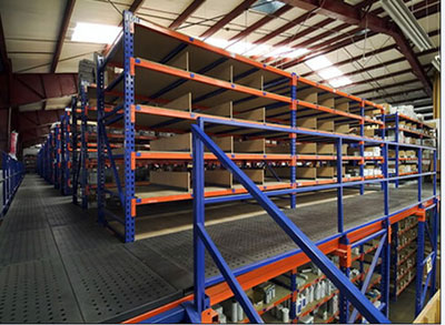 Rack Supported Mezzanine Floor Construction in UAE